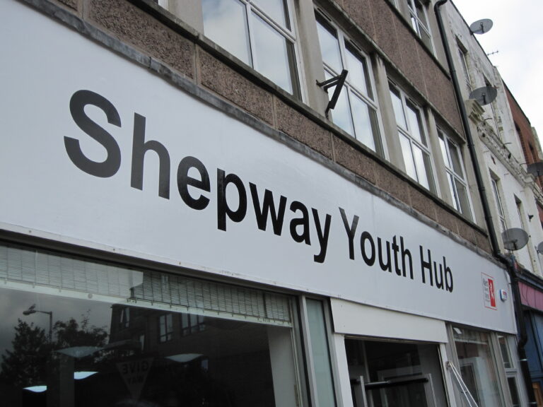 Renovation of internet cafe into council offices young persons area