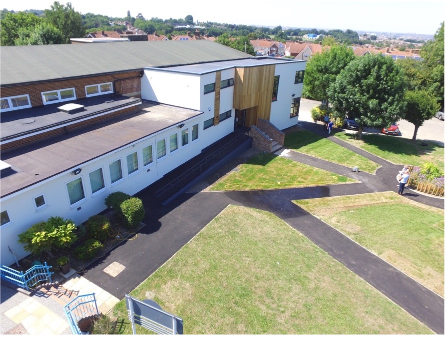 Westcourt School ariel view after