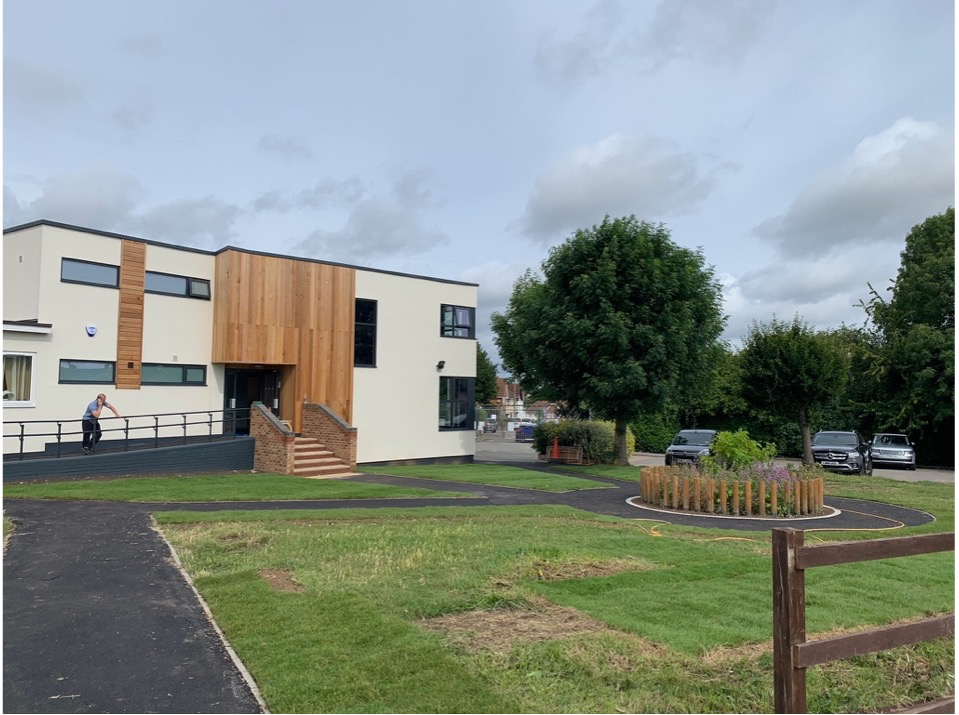 Westcourt School outside green space after